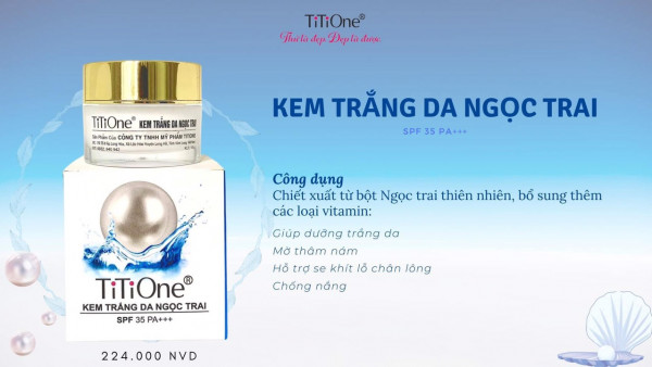 kem duong trang da ngoc trai titione 15g 2